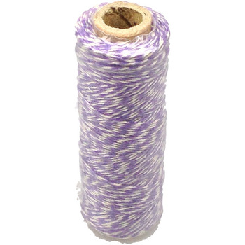12ply Bakers Twine 100yd - White and Purple