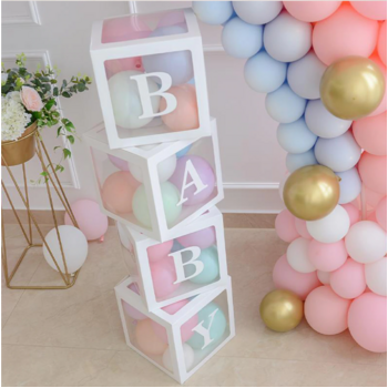 Baby Shower Decoration Boxes [Wording: Boy]