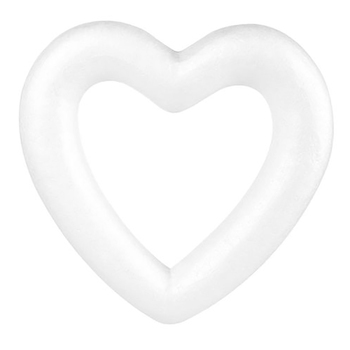 25cm Polystyrene Foam Heart