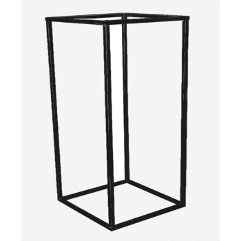 5pk - 40cm Tall - BLACK Metal Flower/Centerpiece Stands