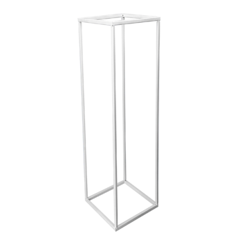 5pk - 100cm Tall - White Metal Flower/Centerpiece Stands