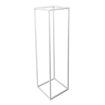 100cm Tall - White Metal Flower/Centerpiece Stands