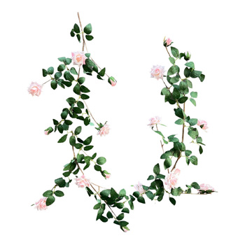 2pc Set - 1.7m Deluxe Rose Garland - Pink