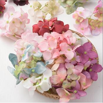 thumb_8cm Hydrangea Flower Bloom - Two-Toned Champagne Pink