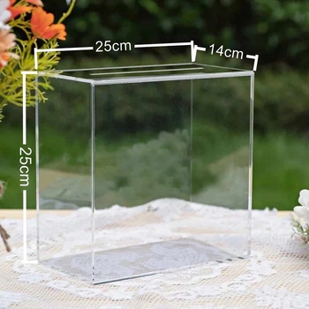 thumb_Gold Mirror Acrylic Wedding Card Box  - wishing well