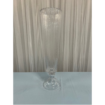 thumb_"PICKUP ONLY" - Giant 76cm Glass Trumpet Vase