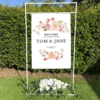 thumb_ 1mx1.8m Quality White Sign or Backdrop Stand,