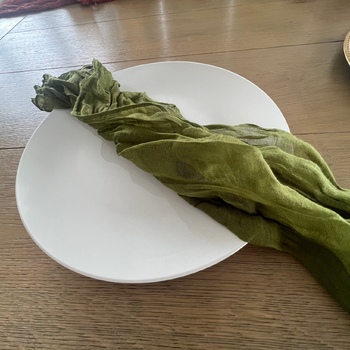 thumb_Cheesecloth Linen Napkin - Olive Green