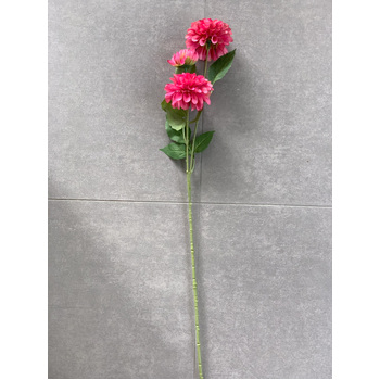 thumb_75cm - 3 Head Dahlia Flower Stem - Fushia