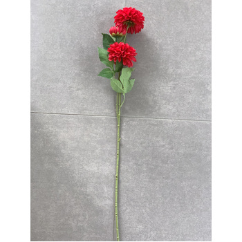 thumb_75cm - 3 Head Dahlia Flower Stem - Red