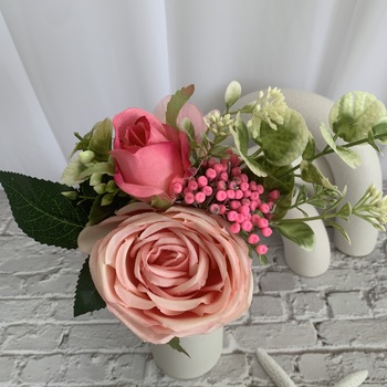 thumb_Pink Rose and Peony Small Bouquet or Floral Arrangement