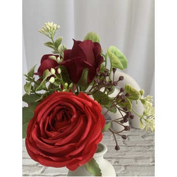 thumb_Red Rose and Peony Small Bouquet or Floral Arrangement