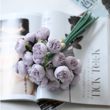 thumb_27 Head Dusty Lavender Peony Bouquet/Filler Flower Bunch