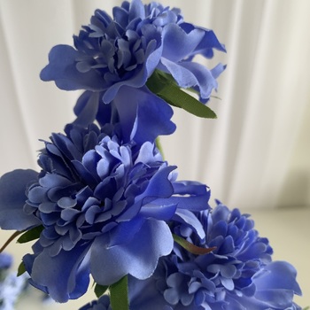 thumb_70cm Ruffled Carnation-Style Blooms - Blue