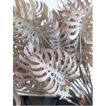 thumb_35cm Artificial Monstera Spray - Earthy Taupe