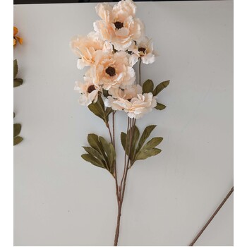 thumb_6 Head Peony 80cm Floral Stem - Soft Peach