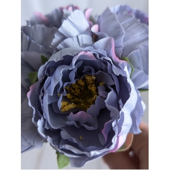 thumb_6 Head Small Artificial Dusty Purple Peony Bouquet | 6 x 5.5cm Flowers