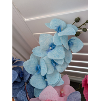 thumb_Aqua Blue Cymbidium Orchid 7 head - 75cm