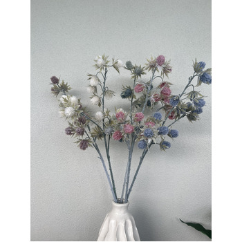 thumb_75cm Artificial Sea Holly Stem - Dusty Blue Flowers