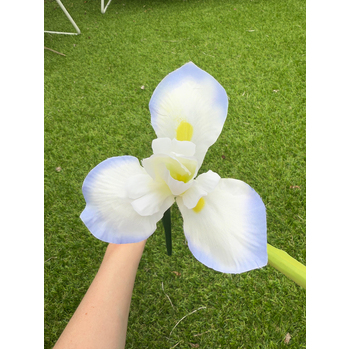 thumb_Iris Stem - 85cm White/Blue Artificial Stem