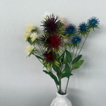 thumb_60cm Burgundy Globe Thistle Artificial Stem