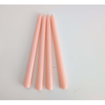 thumb_4pcs - 25cm Peachy Pink Wax (Taper) Dinner Candle Romantic Candlestick