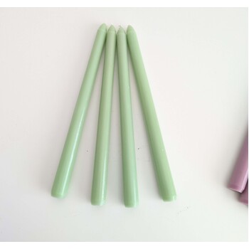 thumb_4pcs - 25cm Sage Green Wax (Taper) Dinner Candle Romantic Candlestick