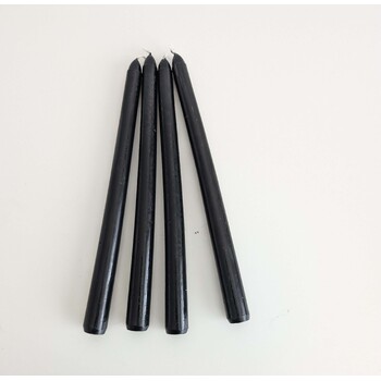 thumb_4pcs - 25cm Black Wax (Taper) Dinner Candle Romantic Candlestick