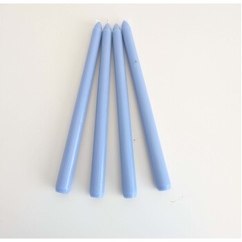 thumb_4pcs - 25cm Dusty Blue Wax (Taper) Dinner Candle Romantic Candlestick