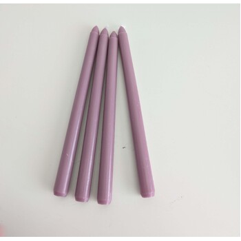 thumb_4pcs - 25cm Dusty Purple Wax (Taper) Dinner Candle Romantic Candlestick