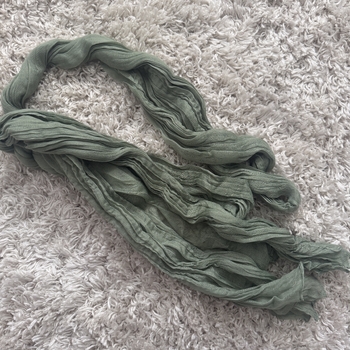 thumb_Extra Long 4m Sage Green Cheesecloth Table Runner 90x400cm