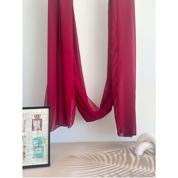 thumb_Burgundy Chiffon Table Runner 80cm x 300cm