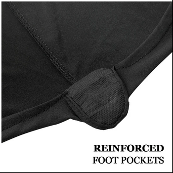 thumb_6Ft (1.8m) Black Fitted Lycra Tablecloth Cover 