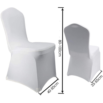 thumb_Lycra Chair Cover (160gsm) Budget Quick Fit Foot - White