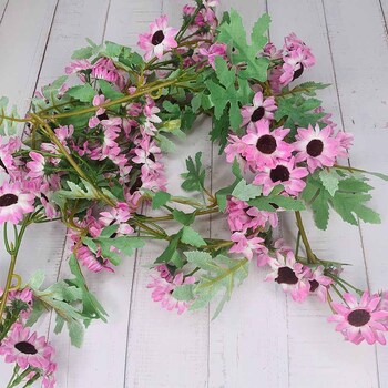 thumb_1.7m Everlasting Daisy Flower Garland - Pink