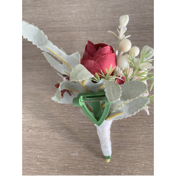 thumb_Buttonhole Peony Rose - Burgundy