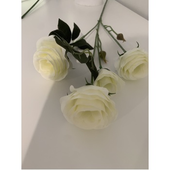 thumb_White - 63cm 4 Head Mini Rose Head Branch