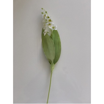 thumb_40cm Artificial Lily of the Valley Single Stem (White)