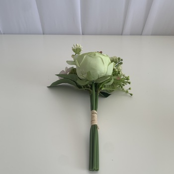 thumb_Soft Green Rose and Peony Small Bouquet or Floral Arrangement