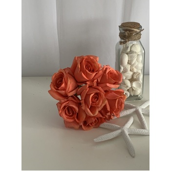 thumb_Burnt Orange 7 Head Rose Bouquet