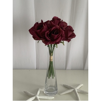 thumb_Deep Burgundy 7 Head Rose Bouquet