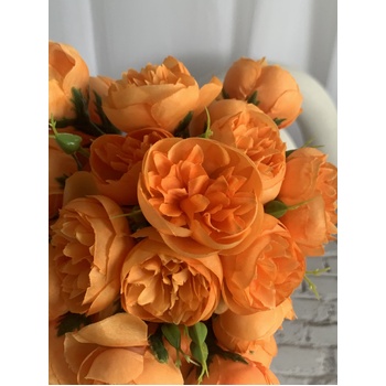 thumb_27 Head Orange Peony Bouquet/Filler Flower Bunch