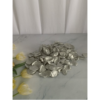 thumb_200 Silver Silky Rose Petals in organza pouch