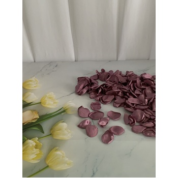 thumb_200 Deep Mauve Silky Rose Petals in organza pouch