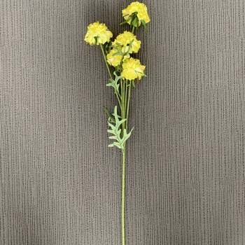 thumb_70cm Ruffled Carnation-Style Blooms - Yellow