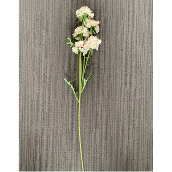 thumb_70cm Ruffled Carnation-Style Blooms - Cream