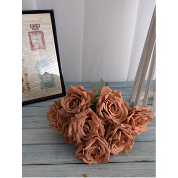 thumb_47cm - Earthy Coffee 9 Head Rose Bush