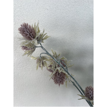 thumb_75cm Artificial Sea Holly Stem - Dusty Mauve Flowers