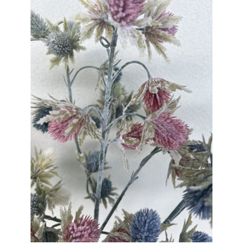 thumb_75cm Artificial Sea Holly Stem - Dusty Pink Flowers