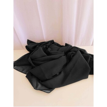 thumb_Black 70cm x 4m Chiffon Table Runner